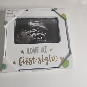 Love at First Sight Sonogram Frame - White and Gold